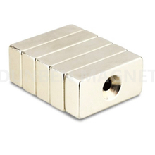 Block Magnet 20mm x 10mm with 4mm Countersunk Rare Earth Neodymium Magnet