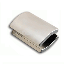 Permanent arc neodymium dc motor magnet
