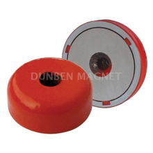 Alnico Shallow Pot Magnet ,Cast Alnico Round Base Magnet with countersunk hole, Alnico Shallow Pot Magnet with keeper and threaded countersunk, Alnico Threaded Countersunk Mounting Shallow Pot Magnet