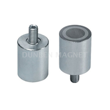 AlNiCo Holding Magnet With External Threaded, Alnico Deep Pot Holding Magnet AlNiCo with with external thread, Bar Cylindrical Rod AlNiCo Magnet steel body with threaded 